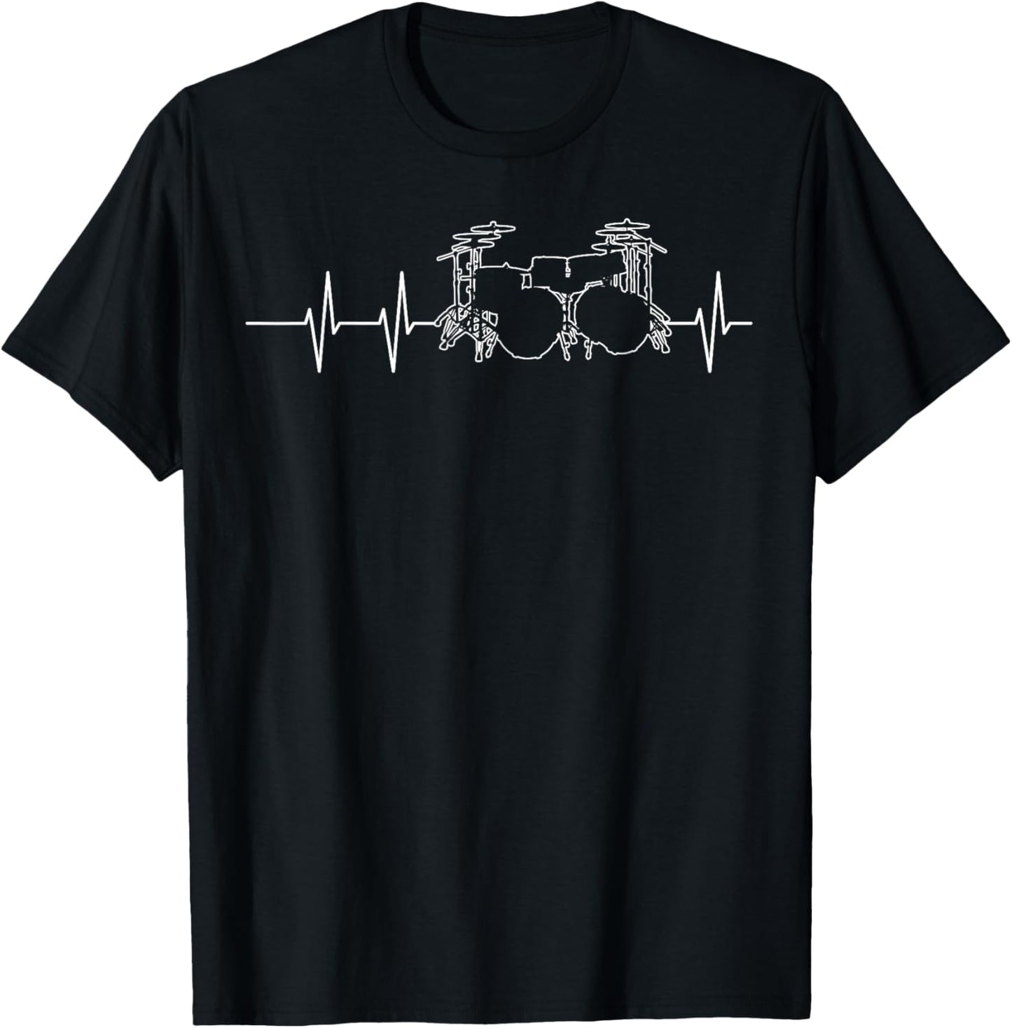 Funny Drummer Art Women Kids Drumming Lover Drummer T-Shirt - T-Shirt | Black