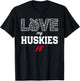 Hewitt-Trussville Huskies Logo Love My Team HS T-Shirt - T-Shirt | Black
