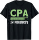CPA In Progress Loading Bar Graphic T-Shirt - T-Shirt | Black
