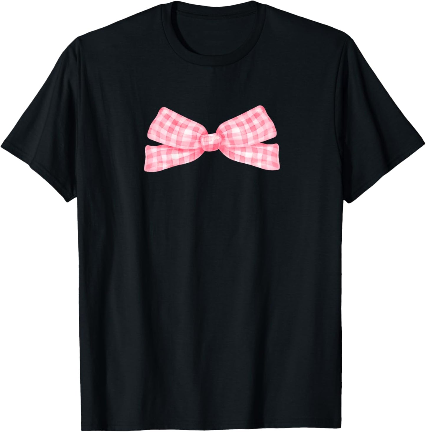 Cute Pink Bow 1st Birthday Squad Bday Celebrate Girls Party T-Shirt - T-Shirt | Black