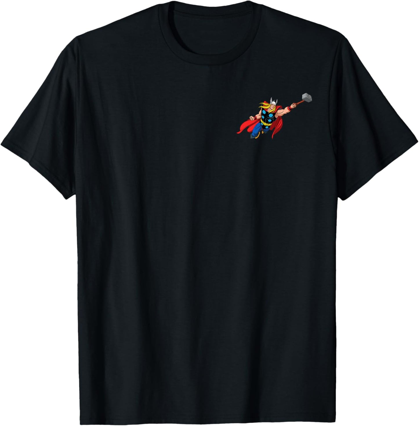Marvel Super Heroes Avengers Thor Pocket Art T-Shirt - T-Shirt | Black