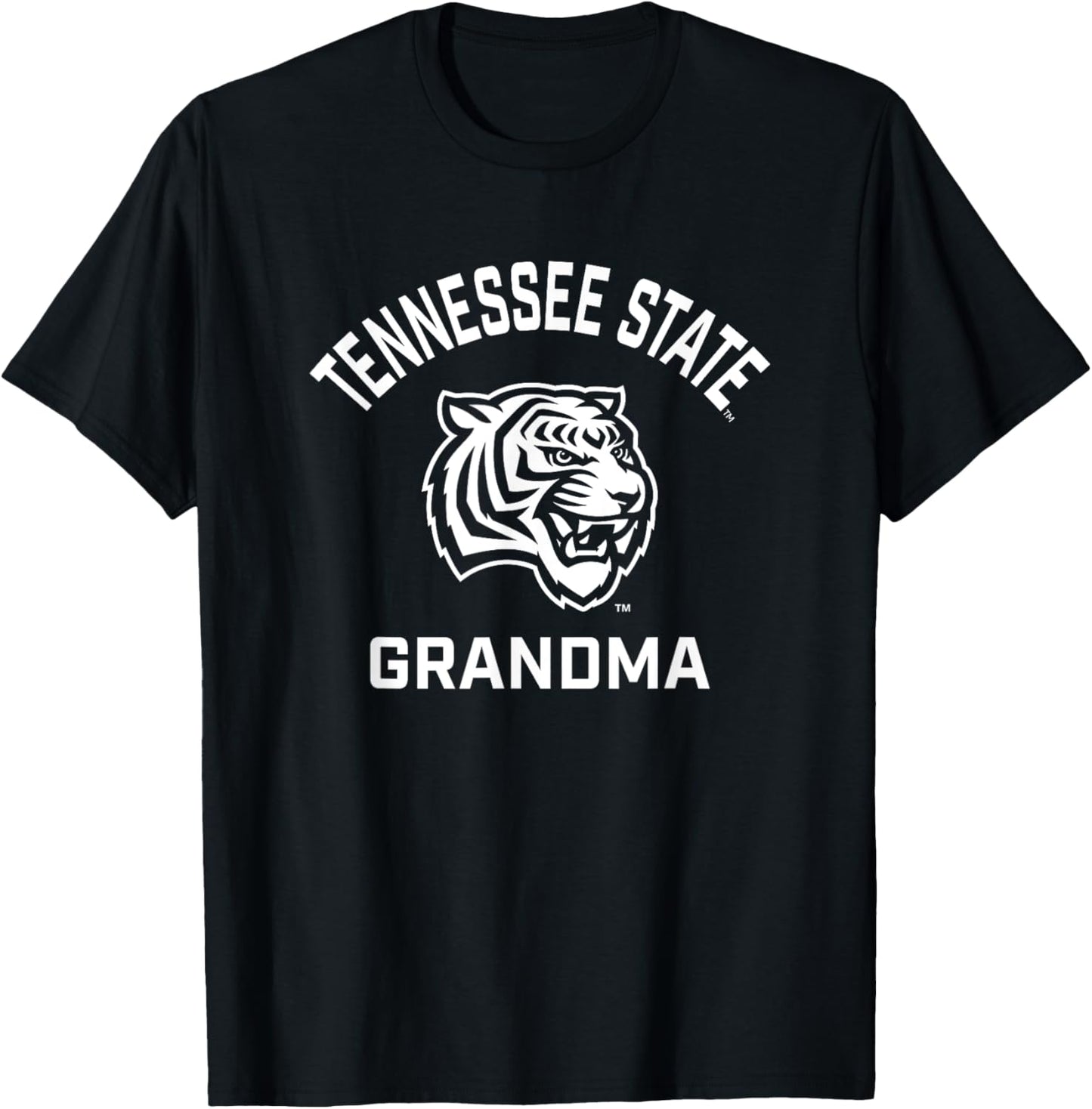 Tennessee State University TSU Tigers Arched Grandma T-Shirt - T-Shirt | Black