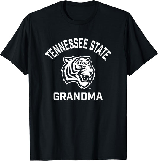 Tennessee State University TSU Tigers Arched Grandma T-Shirt - T-Shirt | Black