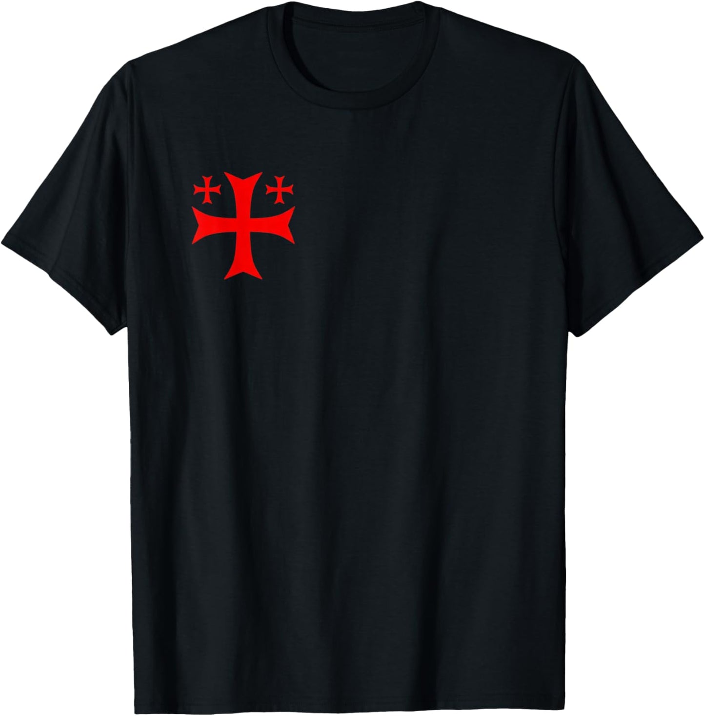 USA Faith Emblem, Red Cross Heritage Patriotic Design T-Shirt - T-Shirt | Black