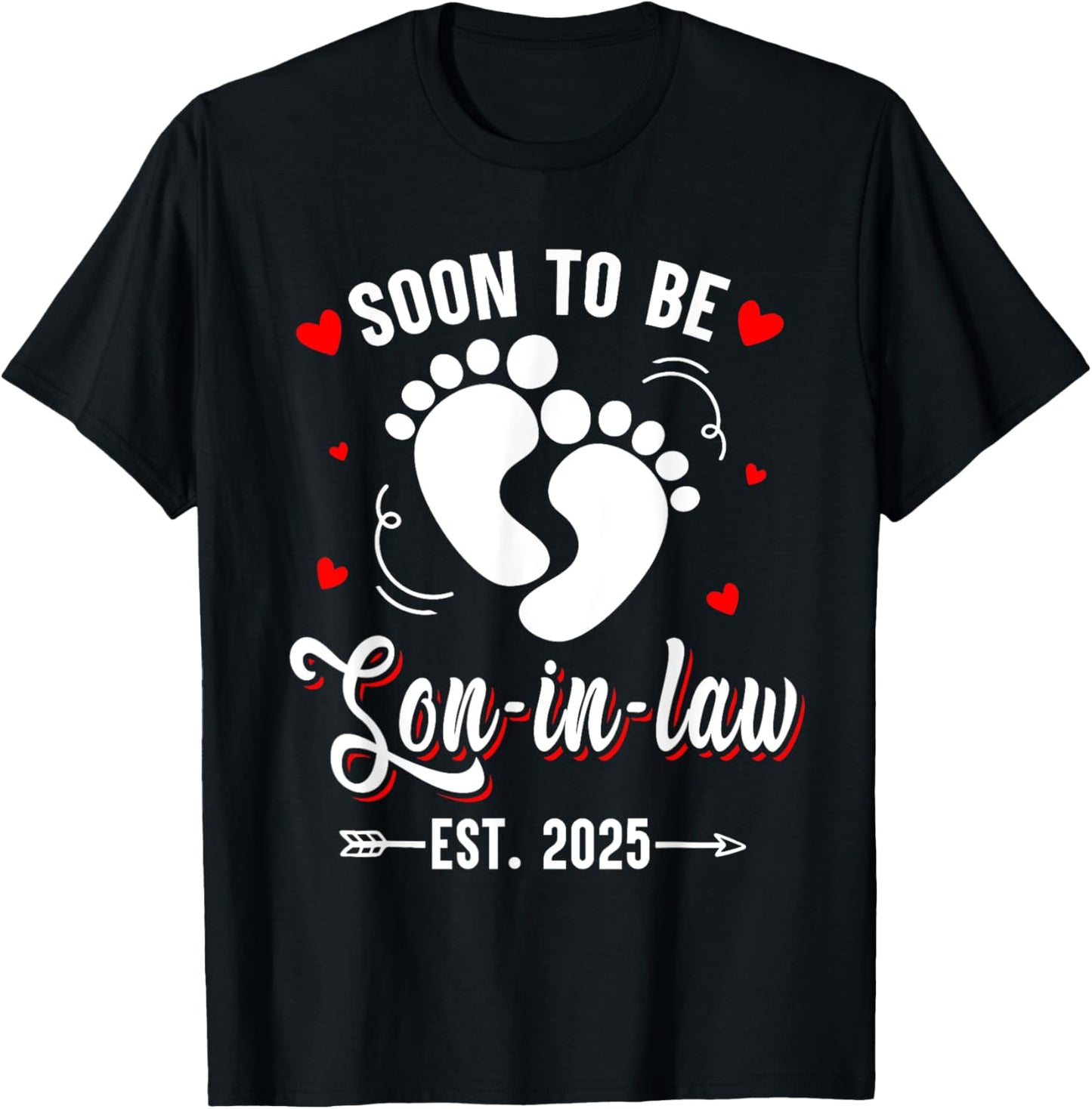 Soon To Be Son-in-law Est 2025 Promoted To Mom Mother Day T-Shirt - T-Shirt | Black