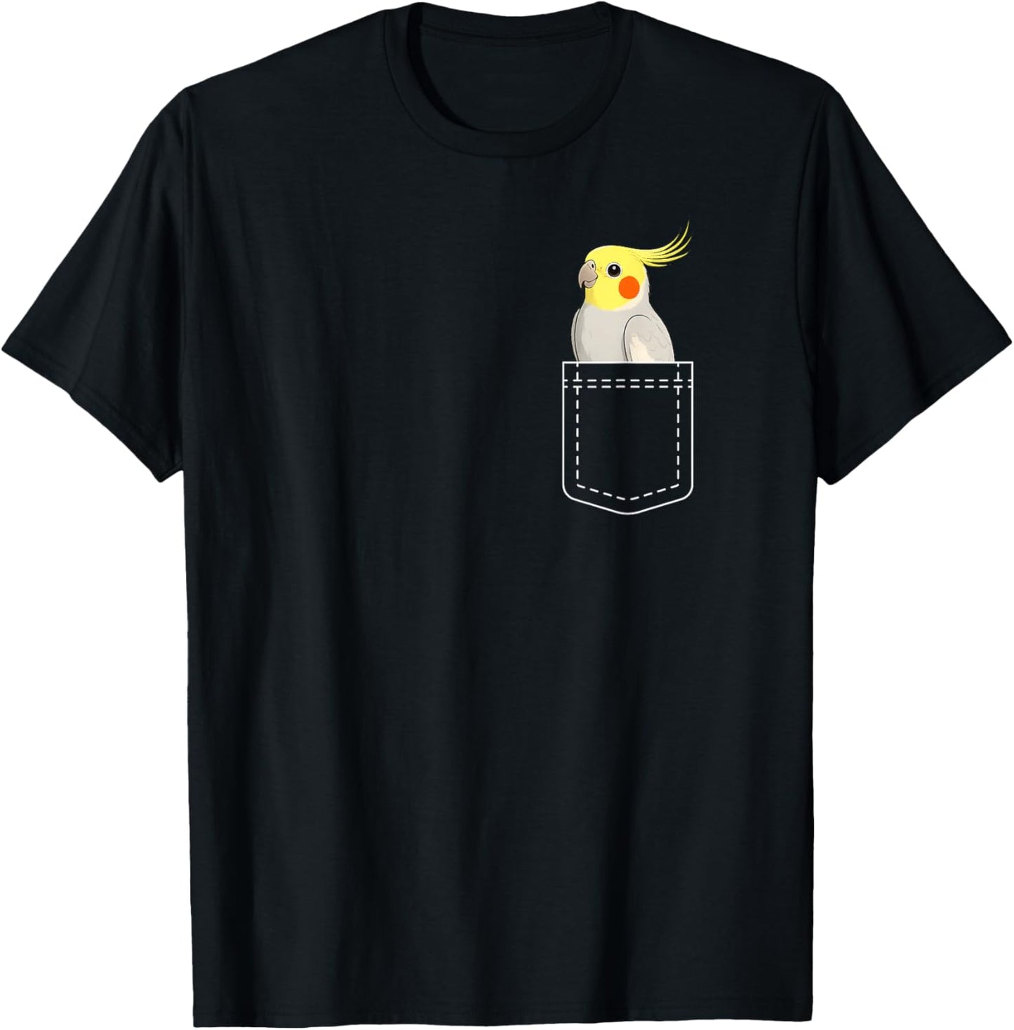 Cockatiel Pocket Cockatiel Owner Cockatiel Parrot Lover T-Shirt - T-Shirt | Black