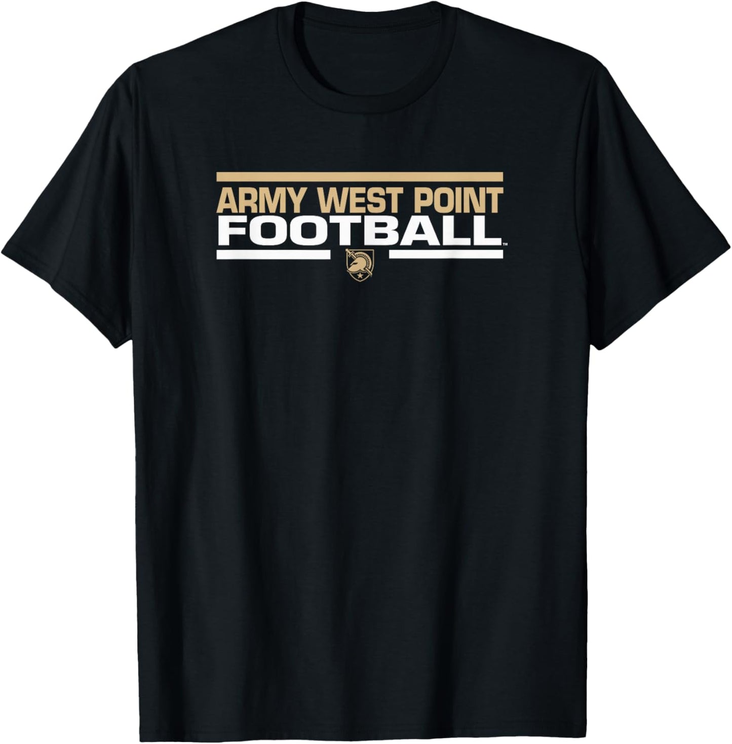 Army Black Knights Football Tackle Black Officially Licensed T-Shirt - T-Shirt | Black