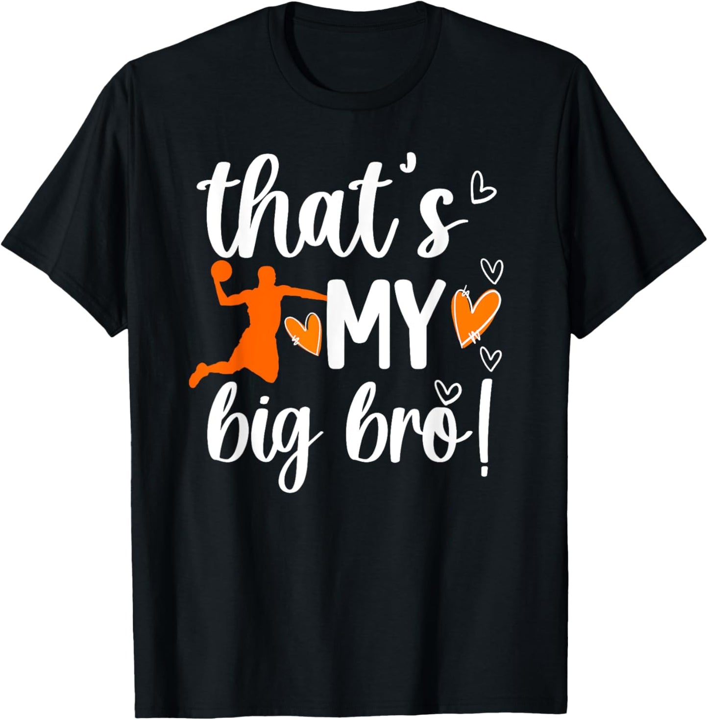My Big Bro Basketball Little Sister Of A Basketball Player T-Shirt - T-Shirt | Black