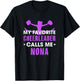 My Favorite Cheerleader Calls Me Nona Cheerleading Grandma T-Shirt - T-Shirt | Black