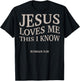 Men Jesus Love Me This I Know Christian Girl Boy Toddler God T-Shirt - T-Shirt | Black