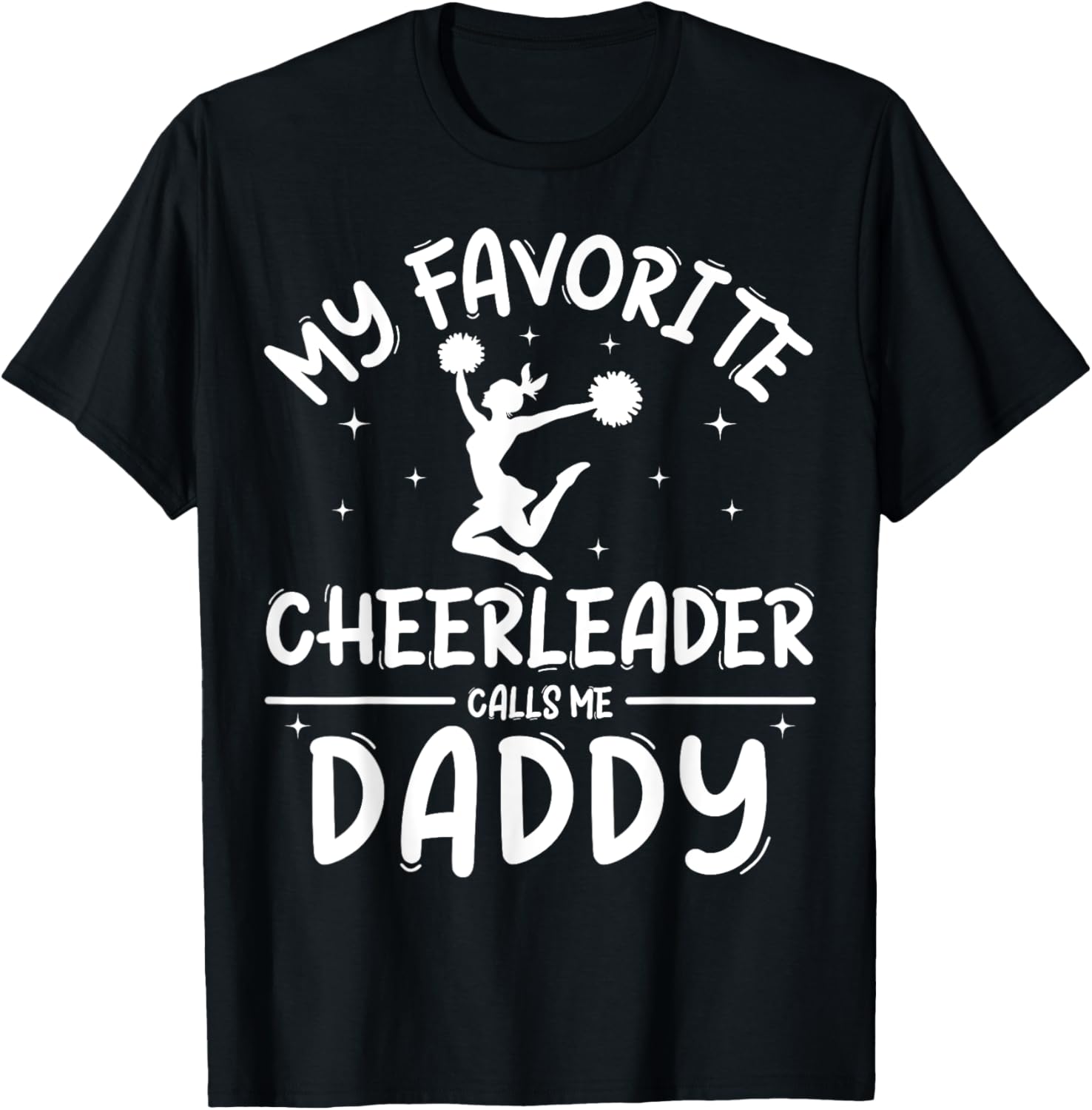 Funny Cheerleading Cheer Dad Shirt Pride Fathers Day T-Shirt - T-Shirt | Black