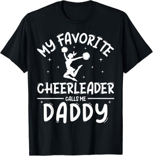 Funny Cheerleading Cheer Dad Shirt Pride Fathers Day T-Shirt - T-Shirt | Black