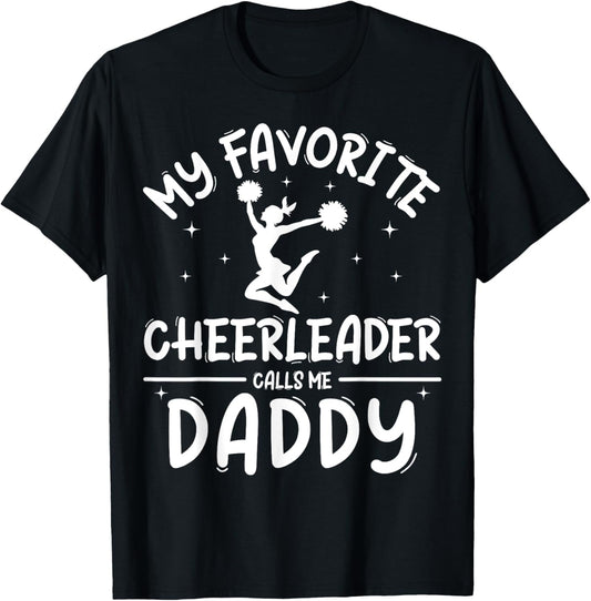 Funny Cheerleading Cheer Dad Shirt Pride Fathers Day T-Shirt - T-Shirt | Black