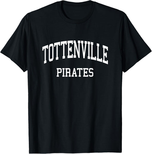 Tottenville High School HS Staten Island NY Retro Sports T-Shirt - T-Shirt | Black