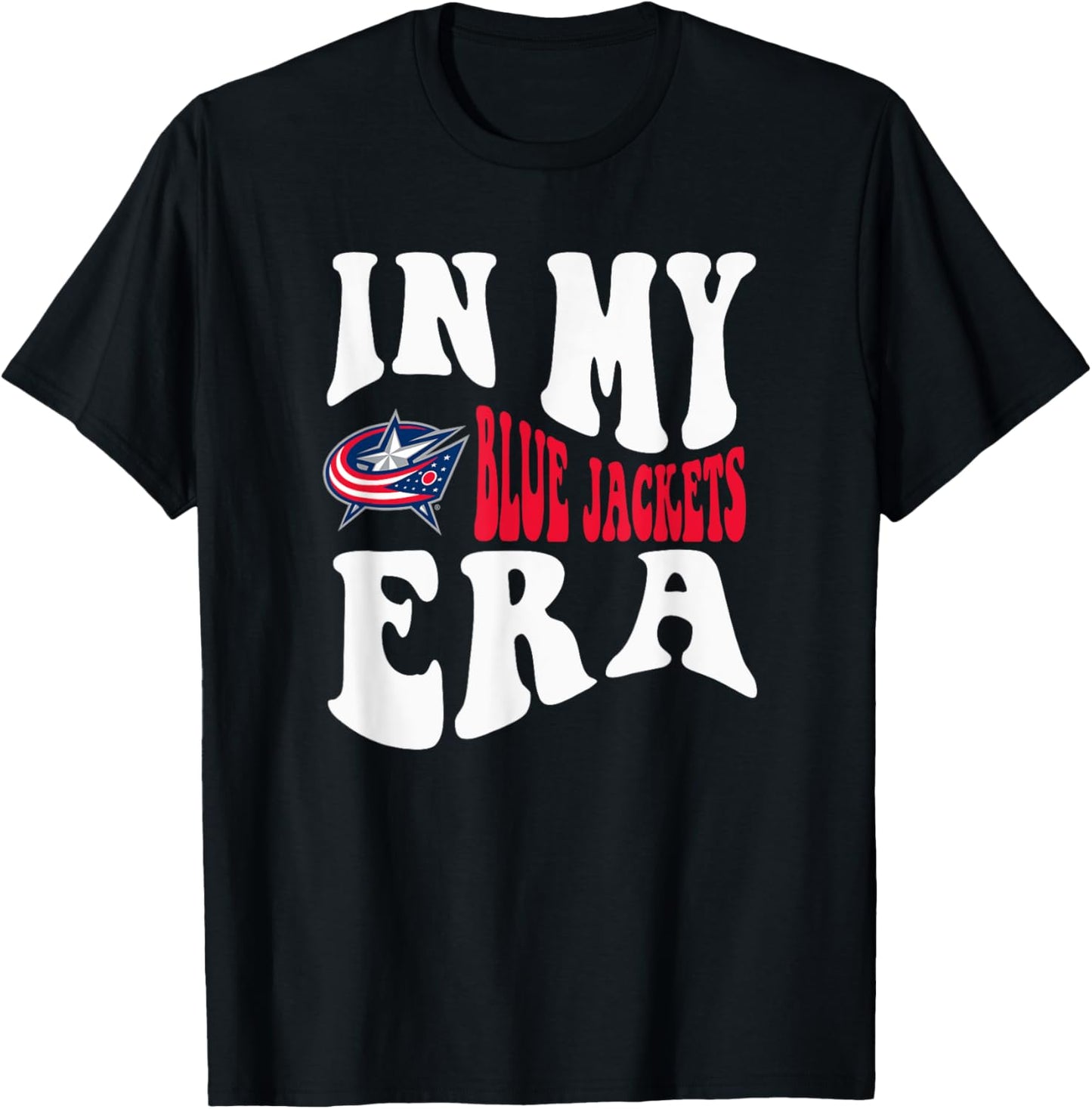 Columbus Blue Jackets Era Officially Licensed T-Shirt - T-Shirt | Black
