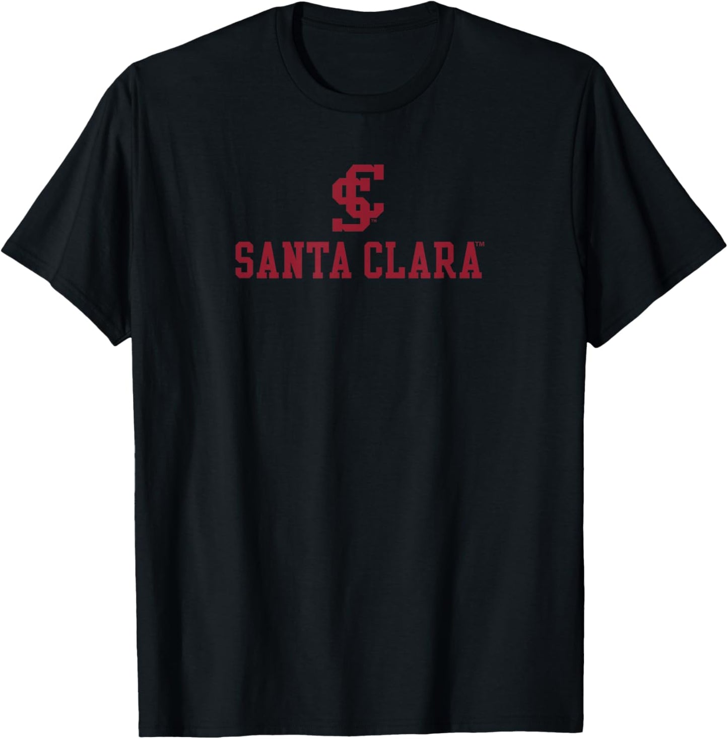 Santa Clara University SCU Broncos Primary Logo T-Shirt - T-Shirt | Black