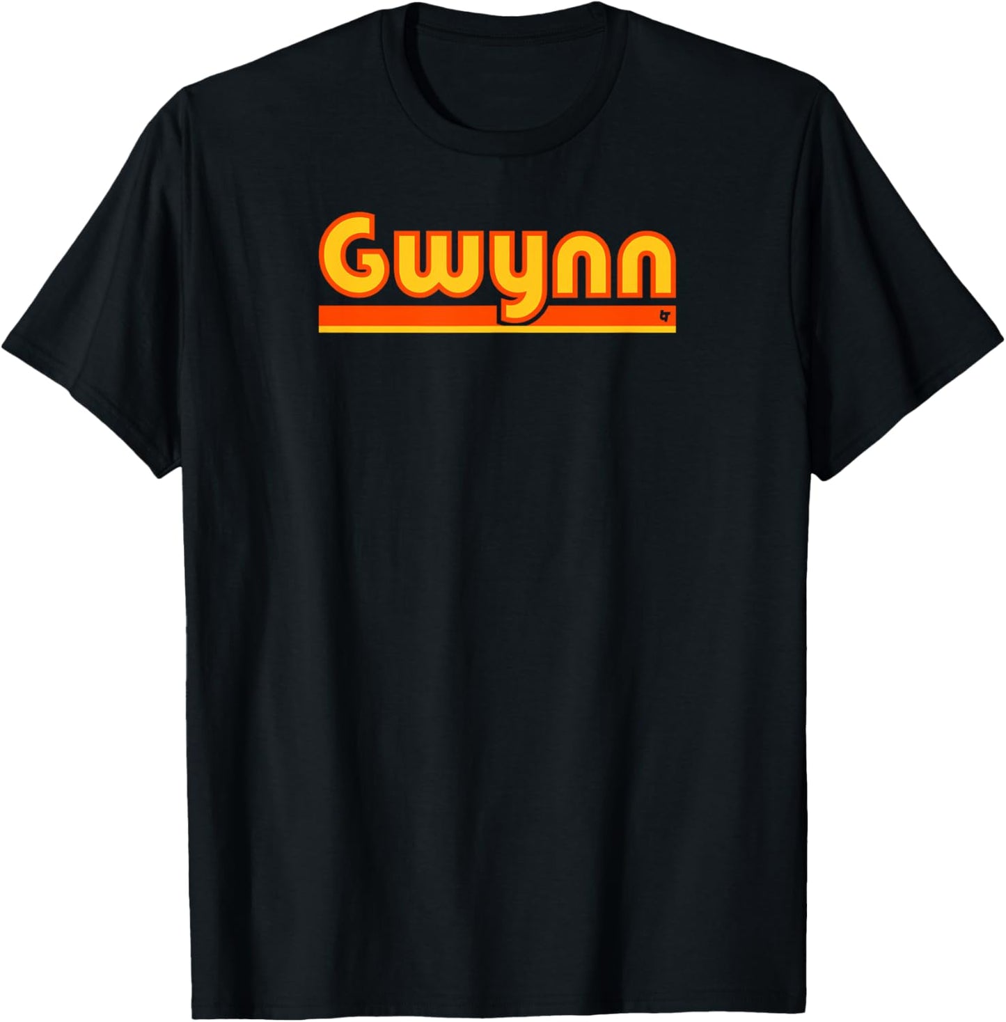 Tony Gwynn Jr: Team Name Text - San Diego Baseball T-Shirt - T-Shirt | Black