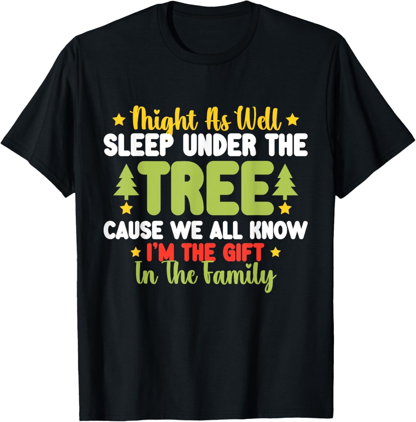Funny Christmas Kids Men Women Pajamas Boys Christmas Xmas T-Shirt - T-Shirt | Black