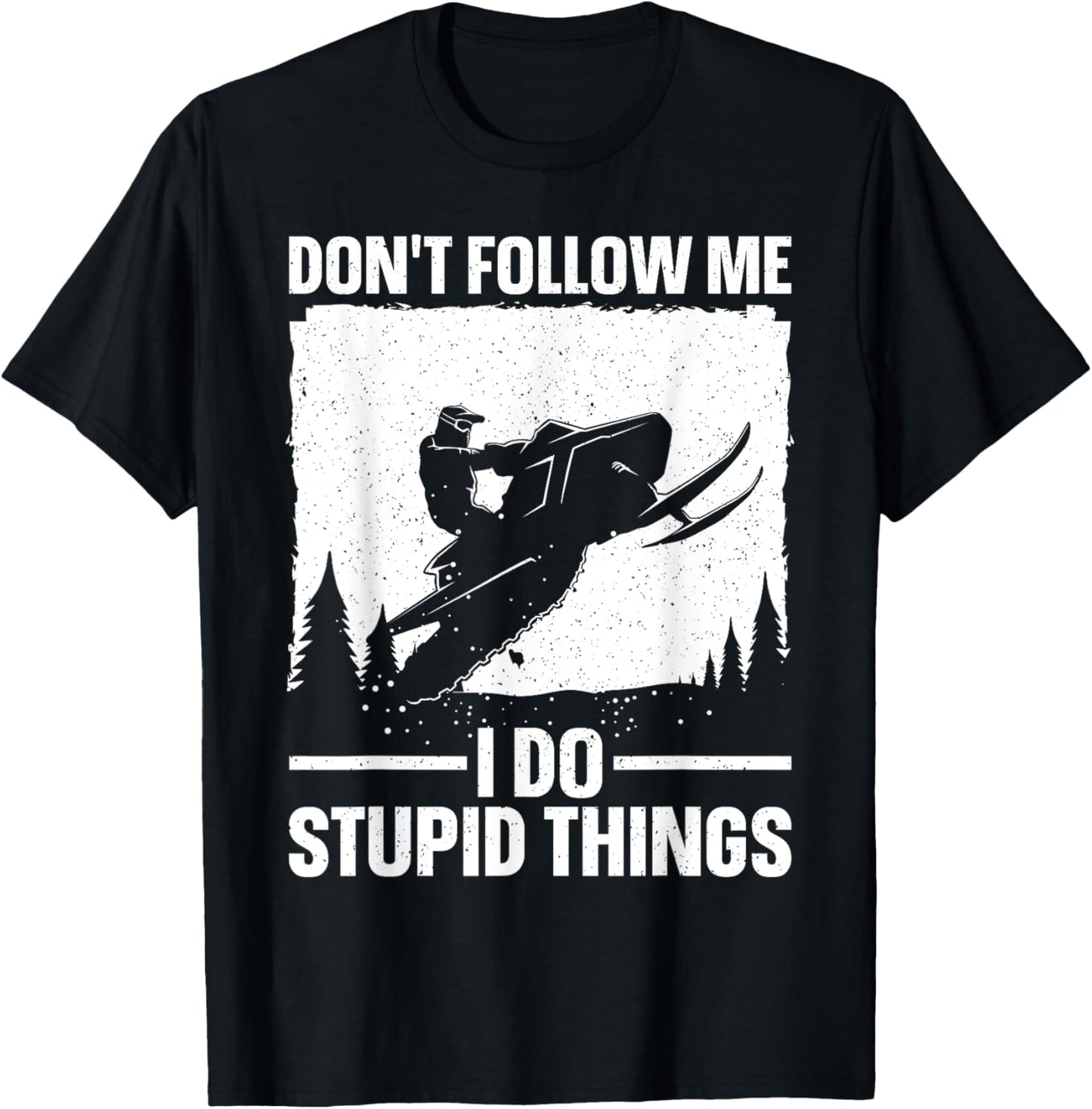 Snowmobile Art Women Snowmobiling Snowmobile Lover T-Shirt - T-Shirt | Black