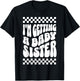 I'm Getting A Baby Sister Cute Baby Pregnancy Announcement T-Shirt - T-Shirt | Black