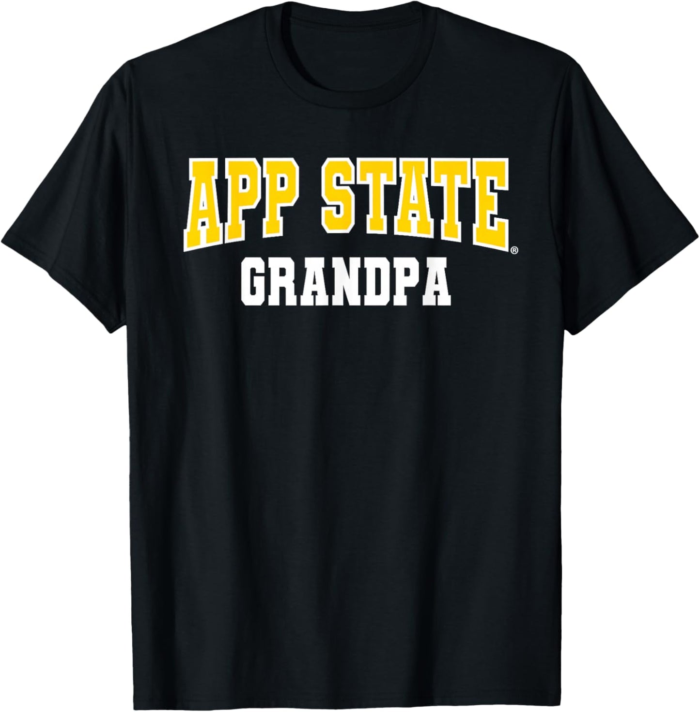 App State Grandpa Mountaineers NCAA APPSTATE111 T-Shirt - T-Shirt | Black