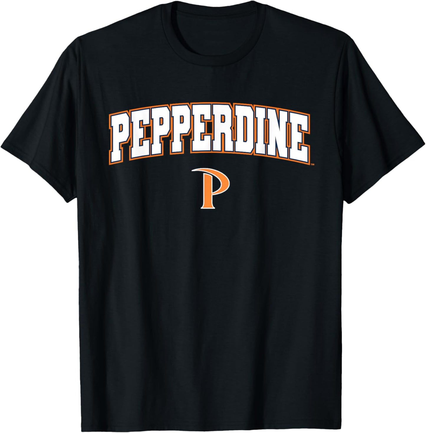 Pepperdine University Waves Arch Logo T-Shirt - T-Shirt | Black