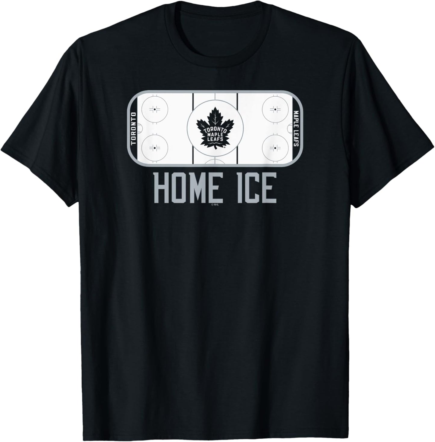 Toronto Maple Leafs Home Ice Blue Officially Licensed T-Shirt - T-Shirt | Black