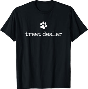 Dog Treat Dealer Funny Humor Dog Owner Dog Treats Dog Lover T-Shirt - T-Shirt | Black
