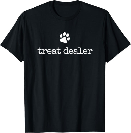 Dog Treat Dealer Funny Humor Dog Owner Dog Treats Dog Lover T-Shirt - T-Shirt | Black