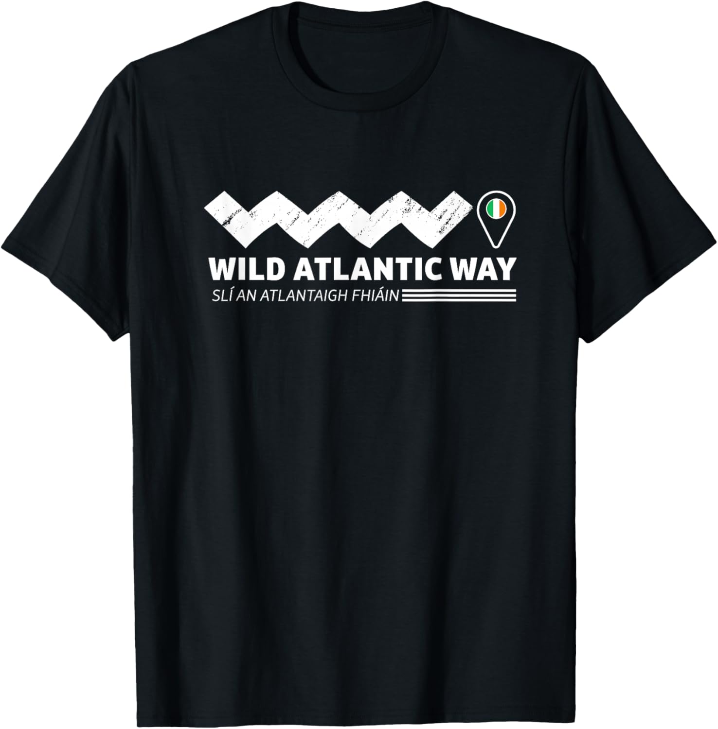 The wild atlantic way ireland coastal route T-Shirt - T-Shirt | Black