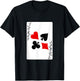 funny halloween shirt 2025 Joker Playing Card Costume fun T-Shirt - T-Shirt | Black