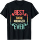 Vintage Best Barn Manager Ever T-Shirt - T-Shirt | Black