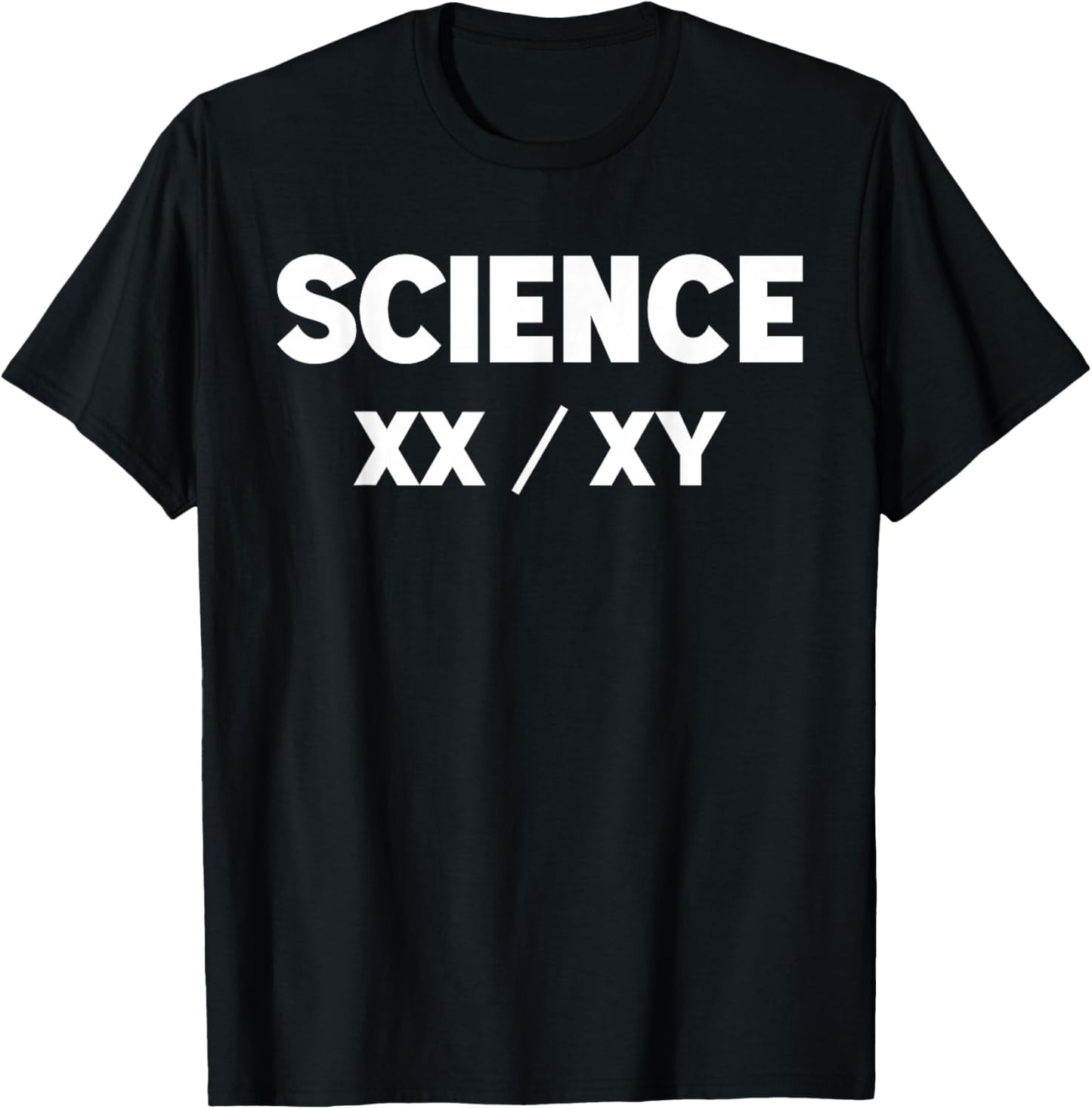 XX Is Not The Same As XY Science Funny Scientist Joke Humour -Adults T-Shirt - T-Shirt | Black