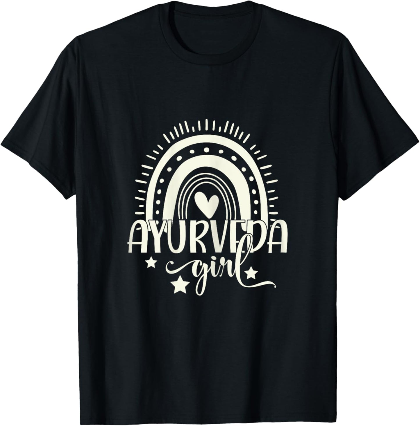 Ayurveda Girl Indian Medicine Holistic Dosha Yoga Wellness T-Shirt - T-Shirt | Black