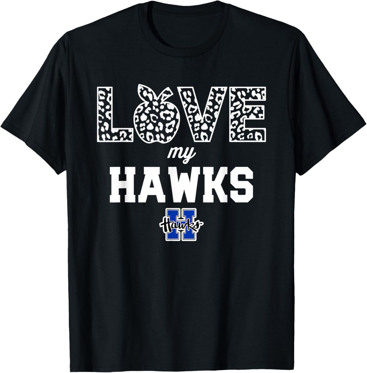 Hillsboro Hawks Logo Love My Team HS T-Shirt - T-Shirt | Black