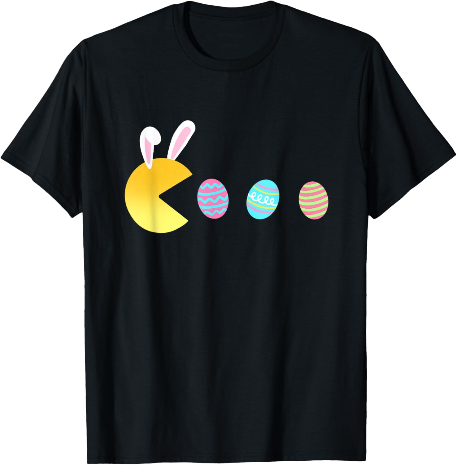 Happy Easter Bunny Video Game Funny Boys Girls Kids T-Shirt - T-Shirt | Black