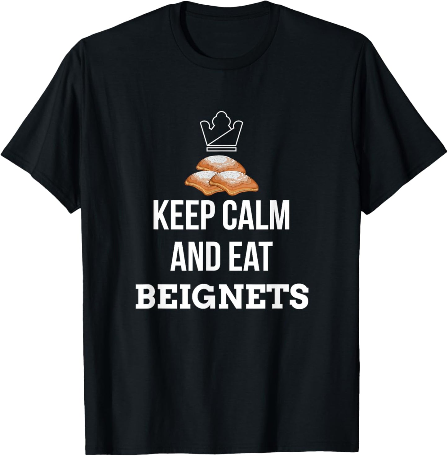 French Donut Breakfast Pastry Lover New Orleans Food Beignet T-Shirt - T-Shirt | Black