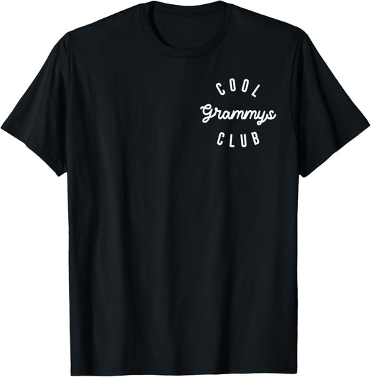 Women Cool Grammys Club, Funny Best Nana Granny Mother's Day T-Shirt - T-Shirt | Black