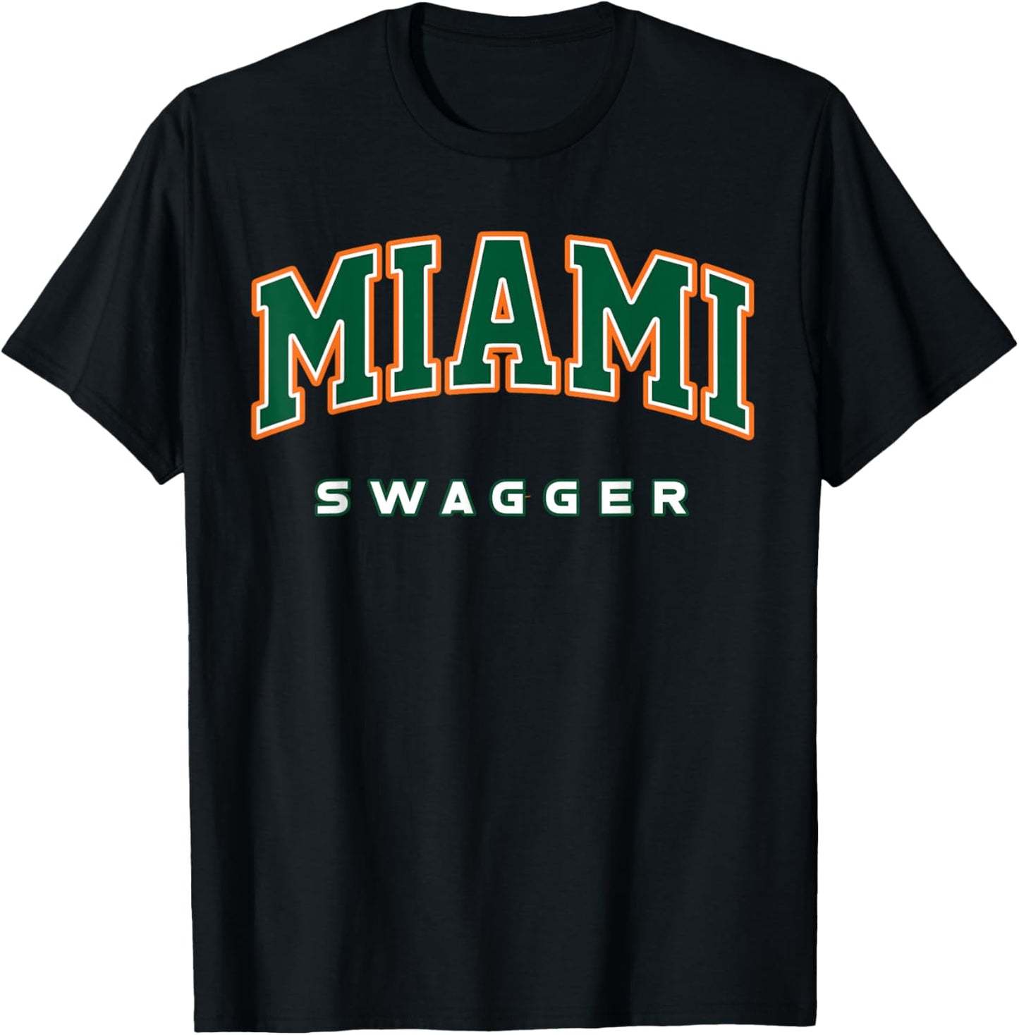 Miami Swagger The City's Unmatched Confidence T-Shirt - T-Shirt | Black
