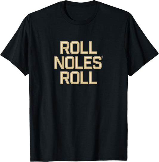 FSU Football - Roll Noles Roll - Florida State Seminoles T-Shirt - T-Shirt | Black