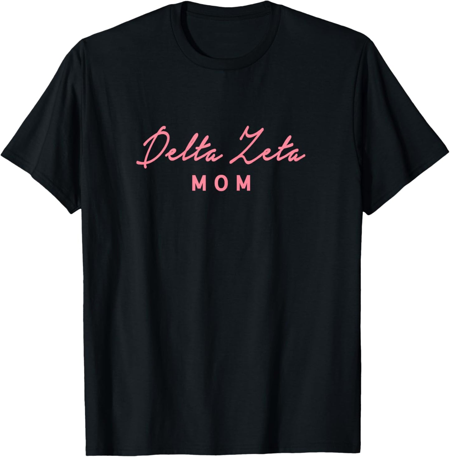 Licensed Cursive Mom - Pink T-Shirt - T-Shirt | Black