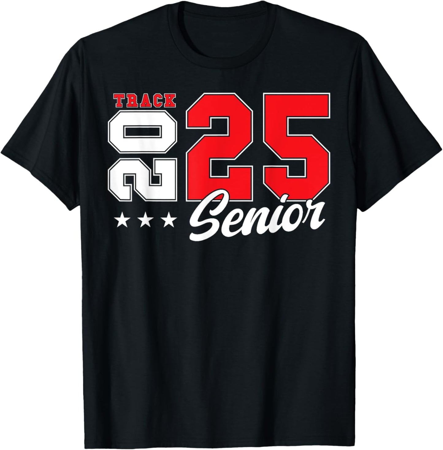 Track Senior Night Track Senior 2025 Graduation 39 T-Shirt - T-Shirt | Black
