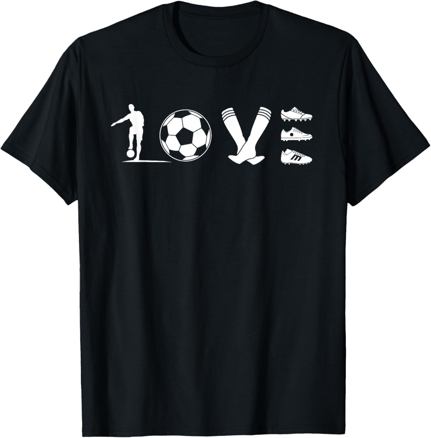 Cool Soccer Art Women Soccer Lovers Soccer Player T-Shirt - T-Shirt | Black