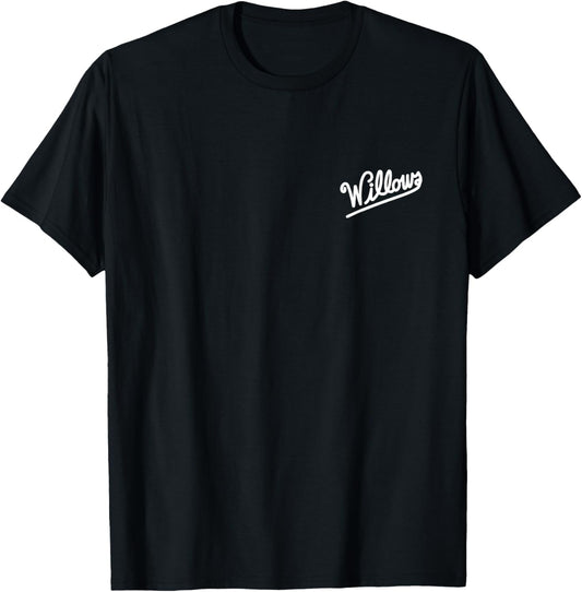 Vintage Willows Chest Logo T-Shirt - T-Shirt | Black