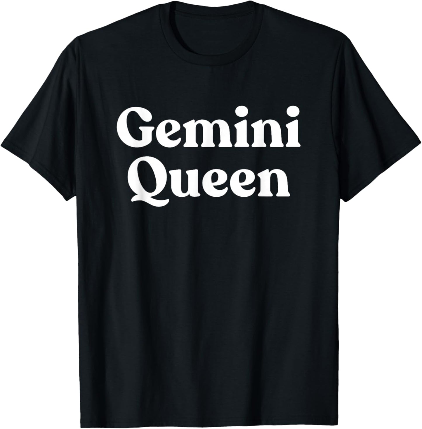 Gemini Queen Horoscope Astrology T-Shirt - T-Shirt | Black