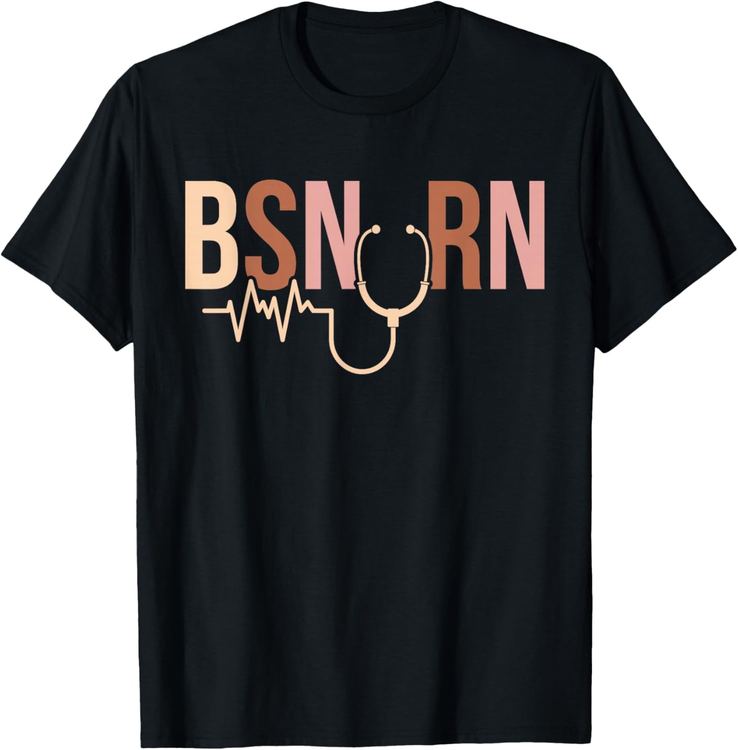 Boho BSN RN Bachelor of Science in Nursing Graduation T-Shirt - T-Shirt | Black