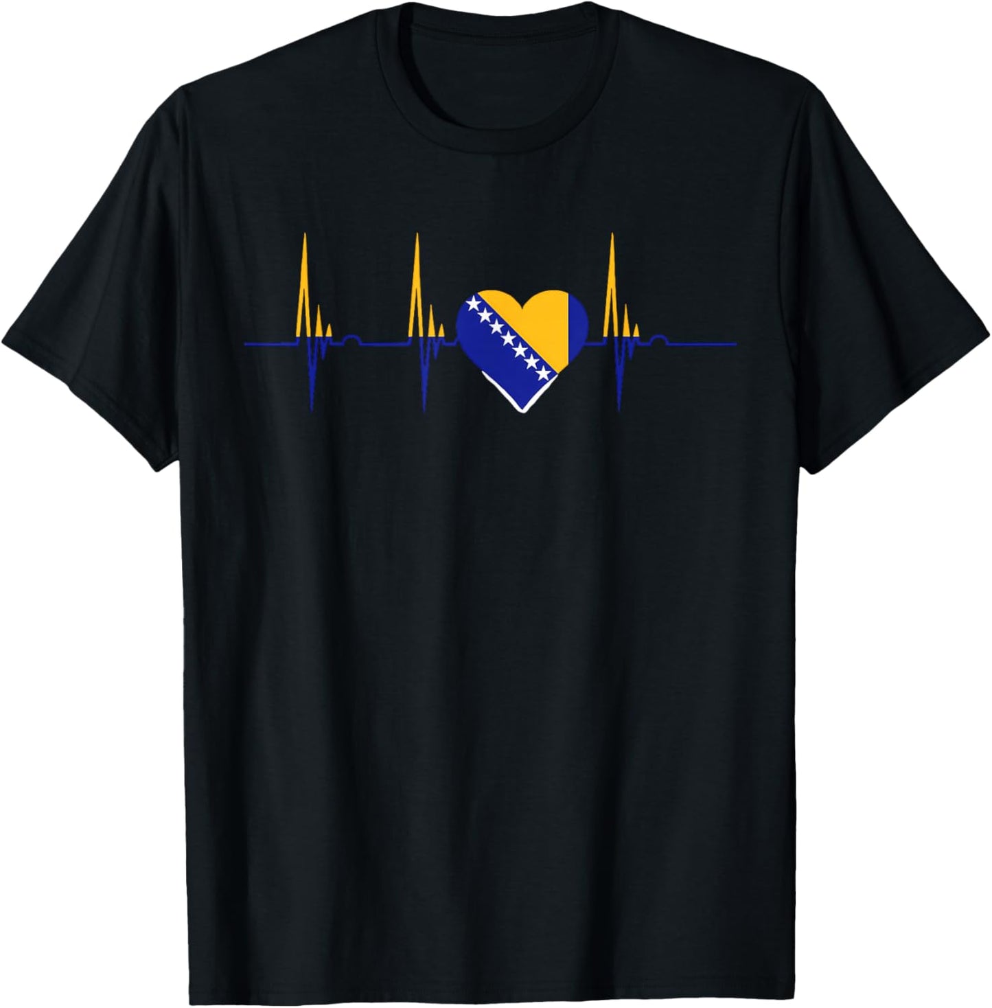 Bosnien und Herzegowina Flagge Bosnische Wurzeln T-Shirt - T-Shirt | Black