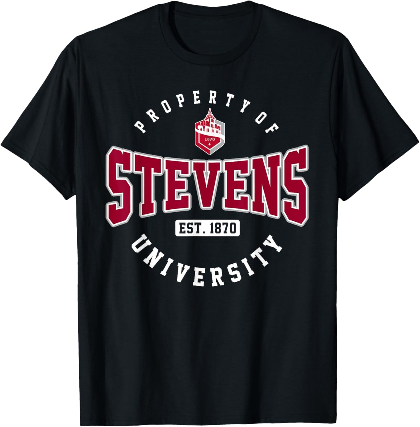 Property of Stevens Institute of Technology University Retro T-Shirt - T-Shirt | Black