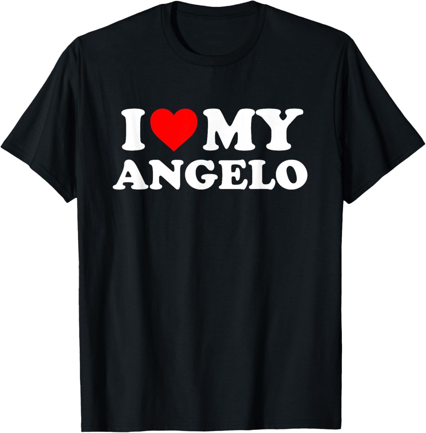 I Love My Angelo T-Shirt - T-Shirt | Black