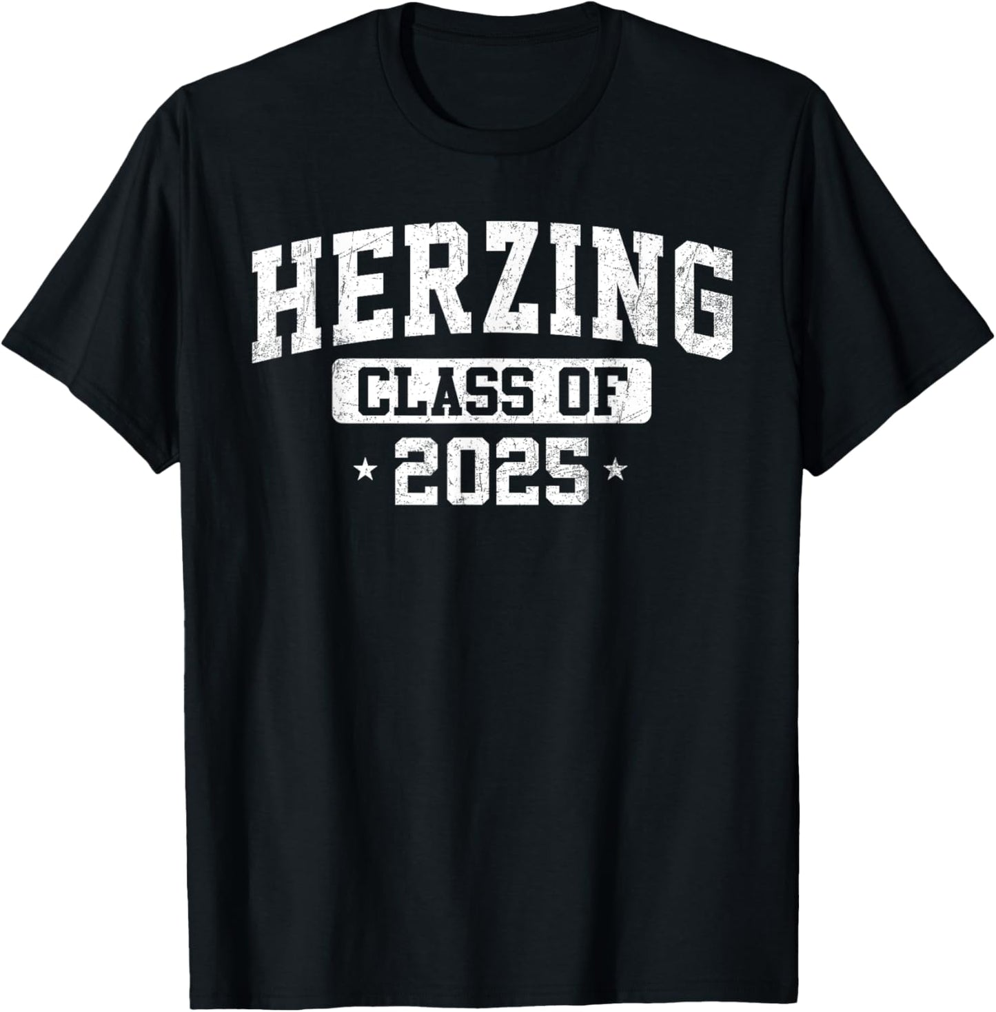 Herzing University Class of 2025 Graduate Arch Vintage T-Shirt - T-Shirt | Black